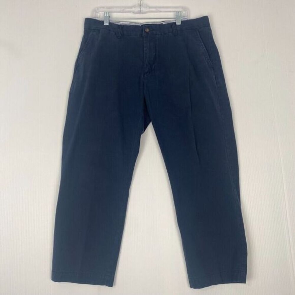 Tommy Hilfiger Mens Chino Pants Tailored Fit in Navy 36x24 see photos